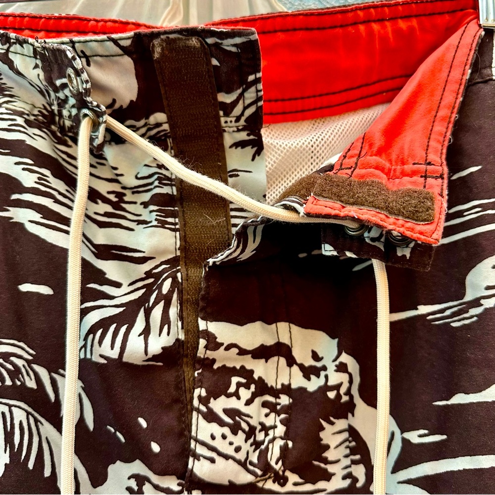 🌟 Nautica Flat Front Hawaiian Tropical Print Sz XXL - Picture 4 of 6